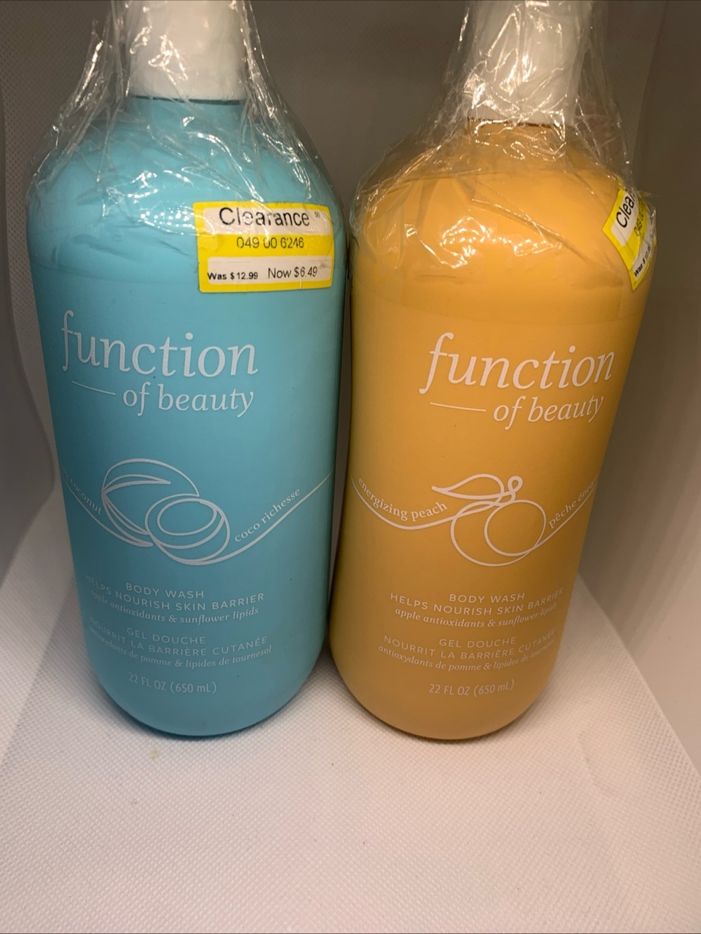Function of Beauty Peach and Coconut Body Washes set of 2